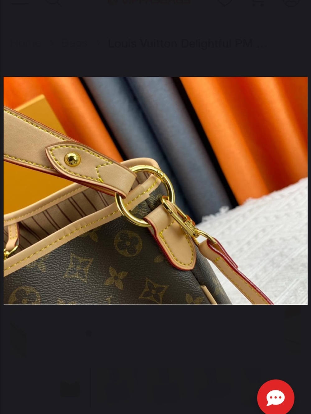 Louis Vuitton Monogram Canvas Shoulder Bag with Tan Trim - Picture 6 of 10